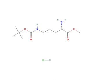 Ndelta-Boc-L-ornithine methyl ester hydrochloride (CAS 2480-96-8) - chemical structure image