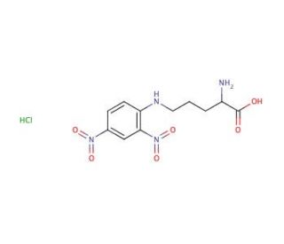 N&delta;-DNP-L-ornithine hydrochloride (CAS 64821-45-0) - chemical structure image