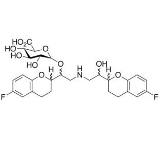 Nebivolol O-&beta;-D-Glucuronide (Mixture of 4 Diastereomers) - chemical structure image