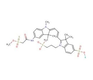 Neo-Cyanine 3 Methanethiosulfonate - chemical structure image