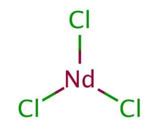 Neodymium(III) chloride (CAS 10024-93-8) - chemical structure image