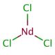Neodymium(III) chloride (CAS 10024-93-8) - chemical structure image
