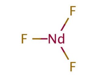 Neodymium(III) fluoride (CAS 13709-42-7) - chemical structure image