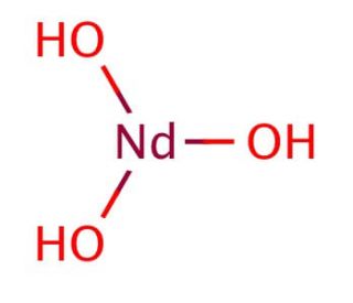 Neodymium(III) hydroxide (CAS 16469-17-3) - chemical structure image