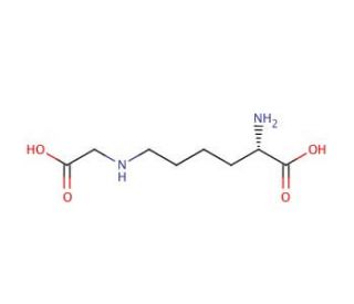 N&epsilon;-(1-Carboxymethyl)-L-lysine (CAS 5746-04-3) - chemical structure image