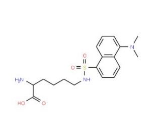 N&epsilon;-Dansyl-L-lysine (CAS 1101-84-4) - chemical structure image