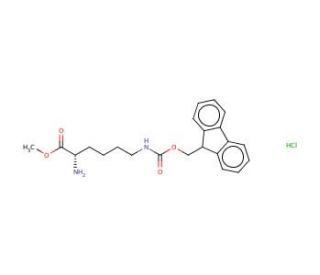 Nepsilon-Fmoc-L-lysine methyl ester hydrochloride (CAS 201009-98-5) - chemical structure image