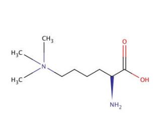 N&epsilon;,N&epsilon;,N&epsilon;-Trimethyllysine hydrochloride (CAS 55528-53-5) - chemical structure image