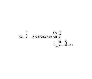 N&epsilon;-Trifluoroacetyl-Lys-Pro (CAS 103300-89-6) - chemical structure image