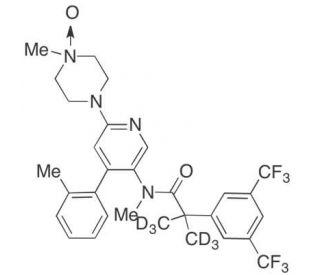Netupitant N-Oxide-d6 (CAS 910808-11-6) - chemical structure image