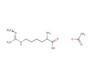 N<sup>G</sup>-Monomethyl-L-homoarginine monoacetate - chemical structure image