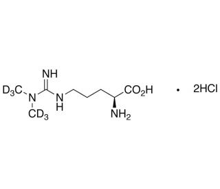 NG,NG-Dimethylarginine-d6 Dihydrochloride (CAS 1313730-20-9) - chemical structure image