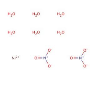 Nickel(II) nitrate hexahydrate (CAS 13478-00-7) - chemical structure image
