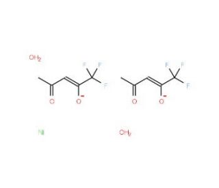Nickel trifluoroacetylacetonate dihydrate (CAS 55534-89-9) - chemical structure image