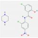 Niclosamide piperazine salt (CAS 34892-17-6) - chemical structure image