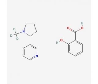 (&plusmn;)-Nicotine-d3 salicylate salt (CAS 65636-94-4) - chemical structure image
