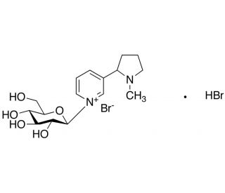 Nicotine N-D-Glucoside Bromide Hydrobromide (CAS 911474-72-1) - chemical structure image