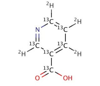 Nicotinic Acid-13C6,d4 - chemical structure image