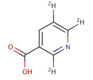 Nicotinic Acid-d3 (major) (CAS 861405-75-6) - chemical structure image