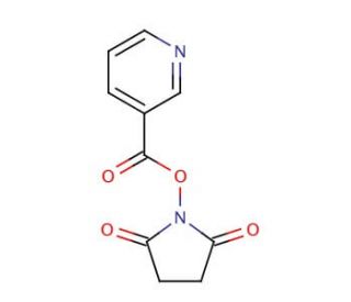 Nicotinic Acid N-Hydroxysuccinimide Ester (CAS 78348-28-4) - chemical structure image