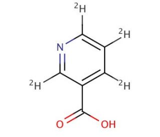 Nicotinic-d4 Acid (CAS 66148-15-0) - chemical structure image
