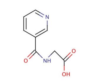 Nicotinuric Acid (CAS 583-08-4) - chemical structure image