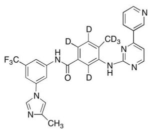 Nilotinib-d6 (CAS 1268356-17-7) - chemical structure image