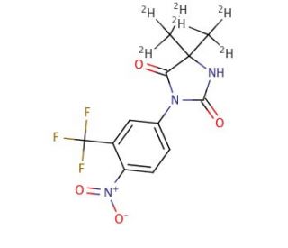Nilutamide-d6 (CAS 1189477-66-4) - chemical structure image