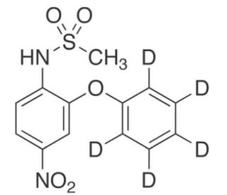 Nimesulide-d5 (CAS 1330180-22-7) - chemical structure image
