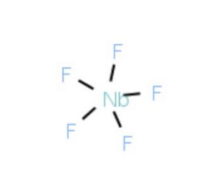 Niobium pentafluoride (CAS 7783-68-8) - chemical structure image