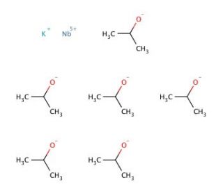 Niobium potassium isopropoxide, 2.5% w/v in isopropanol (CAS 21864-23-3) - chemical structure image