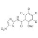 Nitazoxanide-d4 (CAS 55981-09-4) - chemical structure image