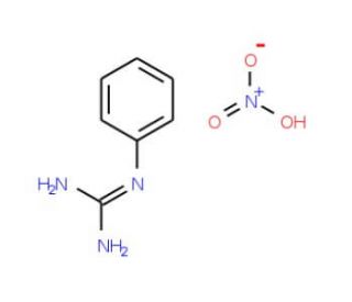 Nitric acid compound with N&prime;&prime;-phenylguanidine (1:1) (CAS 18860-78-1) - chemical structure image