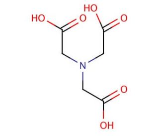 Nitrilotriacetic acid (CAS 139-13-9) - chemical structure image