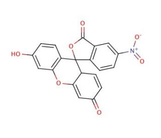 Nitrofluorescein, Isomer 1 (CAS 3326-35-0) - chemical structure image