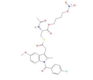 NO-Indomethacin (CAS 301838-28-8) - chemical structure image