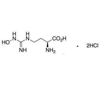 N&omega;-Hydroxy-nor-L-Arginine Dihydrochloride (CAS 291758-32-2&#0;) - chemical structure image