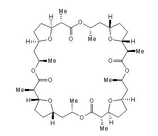 Nonactin (CAS 6833-84-7) - chemical structure image