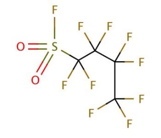 Nonafluoro-1-butanesulfonyl fluoride (CAS 375-72-4) - chemical structure image