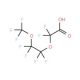 Nonafluoro-3,6-dioxaheptanoic acid 的分子结构, CAS编号: 151772-58-6 Nonafluoro-3,6-dioxaheptanoic acid (CAS 151772-58-6) - chemical structure image