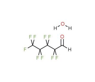 Nonafluoropentanal hydrate (CAS 375-53-1) - chemical structure image