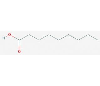 Nonanoic acid (CAS 112-05-0) - chemical structure image