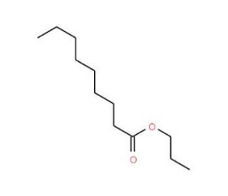 Nonanoic acid propyl ester (CAS 6513-03-7) - chemical structure image