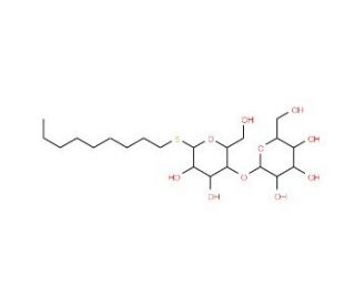 Nonyl-&beta;-D-1-thiomaltoside (CAS 148565-55-3) - chemical structure image