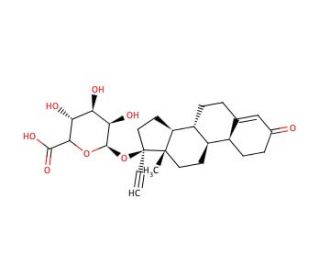 Norethindrone &beta;-D-Glucuronide (CAS 64701-11-7) - chemical structure image