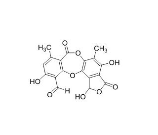 Norstictic acid (CAS 571-67-5) - chemical structure image