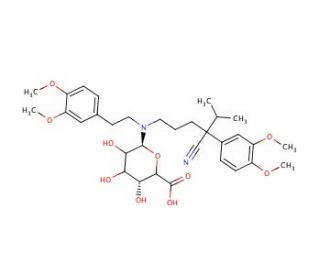 Norverapamil N-&beta;-D-Glucuronide (CAS 126883-99-6) - chemical structure image