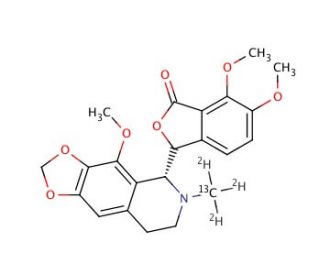 Noscapine-13C,d3 (CAS 128-62-1 (unlabeled)) - chemical structure image