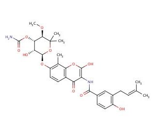 Novobiocin (CAS 303-81-1) - chemical structure image