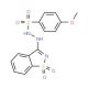 N′-(1,1-dioxido-1,2-benzisothiazol-3-yl)-4-methoxybenzenesulfonohydrazide - chemical structure image